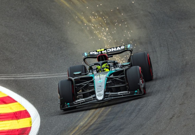 Hamilton finalement vainqueur à Spa (Photo Mercedes) Hamilton finalement vainqueur à Spa (Photo Mercedes)