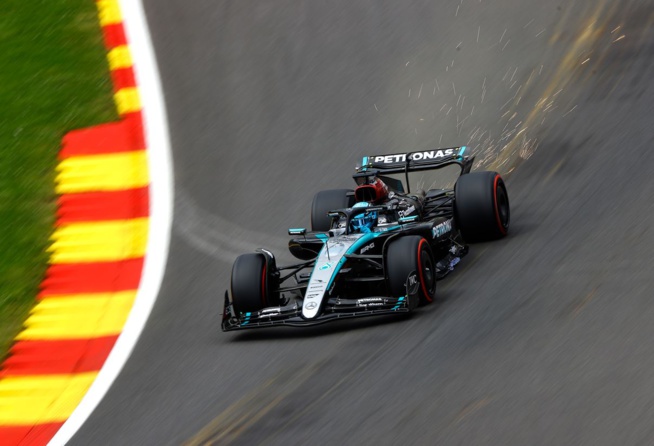 1 seul arrêt pour Russell et c'est la victoire ! (Photo Mercedes) 1 seul arrêt pour Russell et c'est la victoire ! (Photo Mercedes)