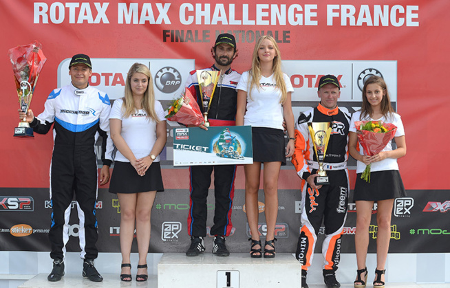 Des pénalités ont parfois promu des vainqueurs inattendu comme ici en Rotax Max Master (Photo KSP)