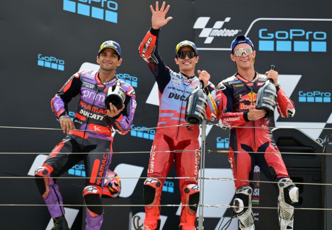 Le podium d'Aragon, 100% espagnol (Gold&Goose RBCP) Le podium d'Aragon, 100% espagnol (Gold&Goose RBCP)