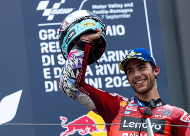 Un italien sur le podium de Misano (Photo Ducati Un italien sur le podium de Misano (Photo Ducati