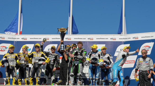 Le podium de ce 79e Bol d'Or (Photo Antoine Camblor)