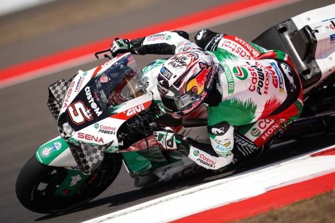 Johann Zarco performant sur sa Honda Johann Zarco performant sur sa Honda