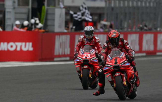 Bagnaia réduit l’écart au Championnat © www.motogp.com Bagnaia réduit l’écart au Championnat © www.motogp.com