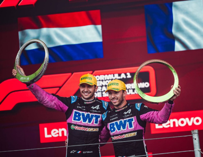 Double podium pour Ocon et Gasly (Photo Renault SAS) Double podium pour Ocon et Gasly (Photo Renault SAS)