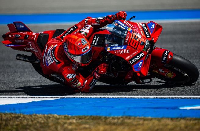 Marc Marquez confirme son potentiel sur la Ducati usine (Photo Ducati) Marc Marquez confirme son potentiel sur la Ducati usine (Photo Ducati)