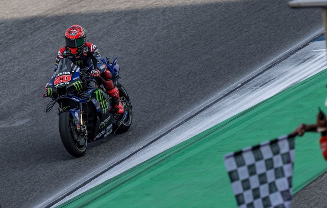 1 seul point à l'arrivée pour Quartararo (Yamaha) 1 seul point à l'arrivée pour Quartararo (Yamaha)