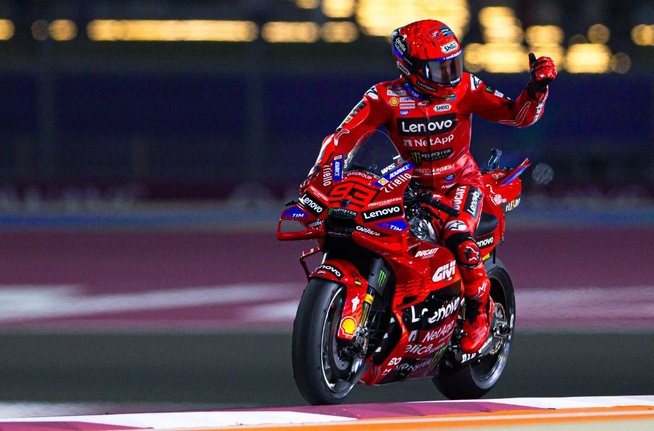 Marc Marquez dans la bonne trajectoire (Ducati) Marc Marquez dans la bonne trajectoire (Ducati)