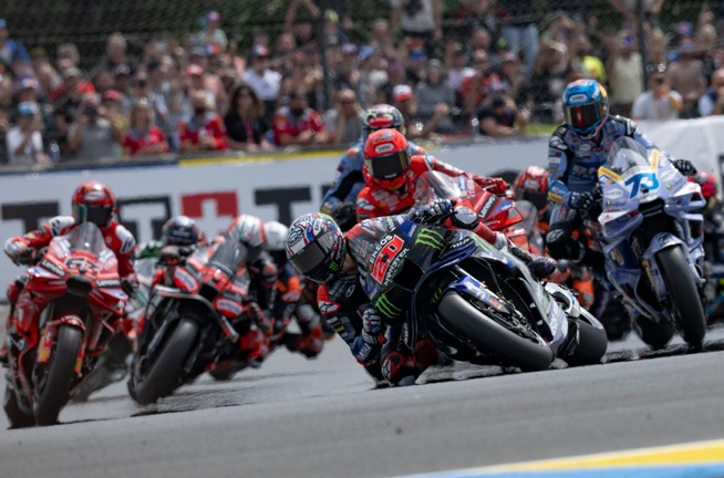 Fabio Quartararo a signé la pole position et un excellent départ (Photo Yamaha racing)