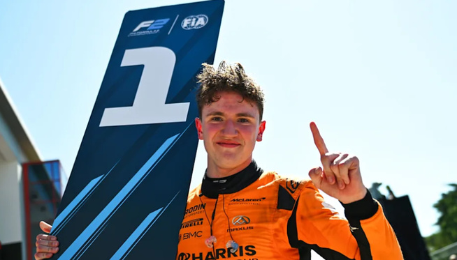 Victoire pour Dunne © FIA F2 Victoire pour Dunne © FIA F2