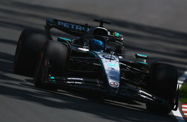 Russel retrouve la première marche du podium © AMG Mercedes F1