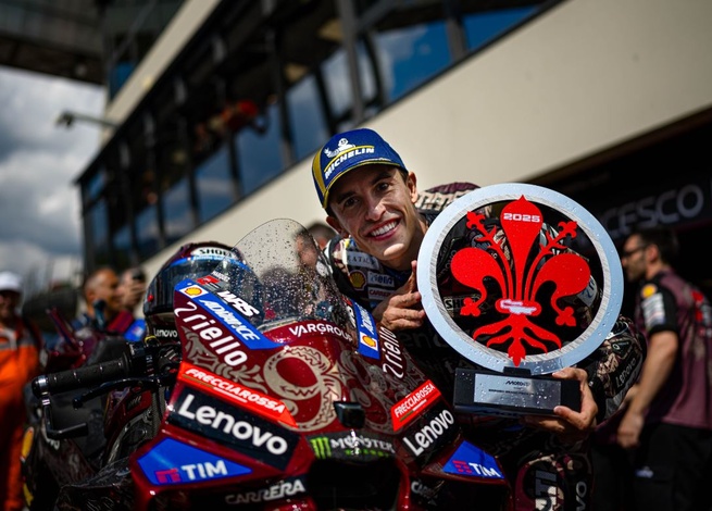 93e victoire pour l'inarrêtable Marc Marquez (Photo Ducati) 93e victoire pour l'inarrêtable Marc Marquez (Photo Ducati)