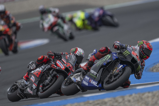 Marco Bezzecchi (#72) aura trouvé la voie du podium (Photo Yamaha) Marco Bezzecchi (#72) aura trouvé la voie du podium (Photo Yamaha)