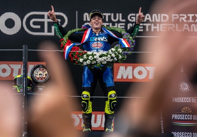 Hymne Brésilien en Moto2 (Photo Italtrans)