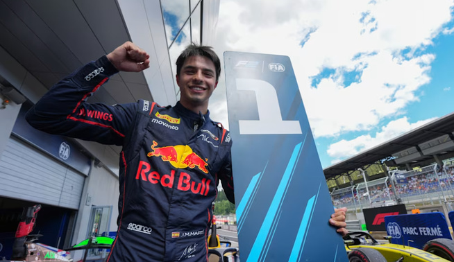 Marti verra-t-il sa victoire confirmée ? © FIA F2 Marti verra-t-il sa victoire confirmée ? © FIA F2