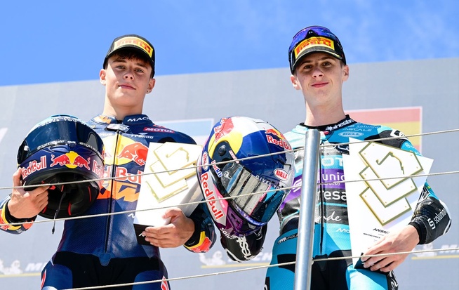 Perrone et Quiles les nouveaux talents de la Moto3 (Gold&Goose Red Bull Content Pool)