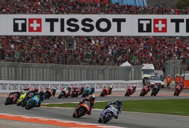 Alex Marquez emmène le sprint (Gold&Goose RedBull Content pool)