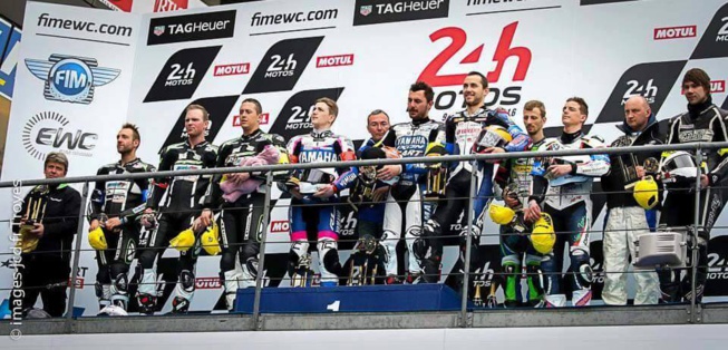 Le podium en catégorie Superstock Le podium en catégorie Superstock