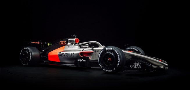 Le gris Audi prédominant © Audi F1 Le gris Audi prédominant © Audi F1