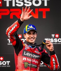 Marc Marquez avec une nouvelle médaille (Photo Ducati) Marc Marquez avec une nouvelle médaille (Photo Ducati)
