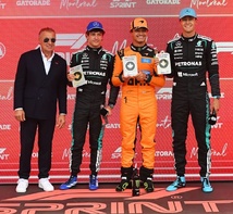 Norris s'intercale entre les pilotes Mercedes