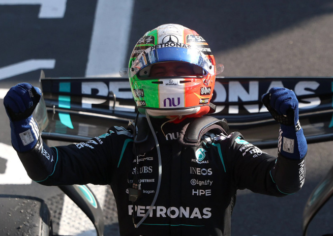 Antonelli a frappé fort en Italie © AMG Mercedes F1