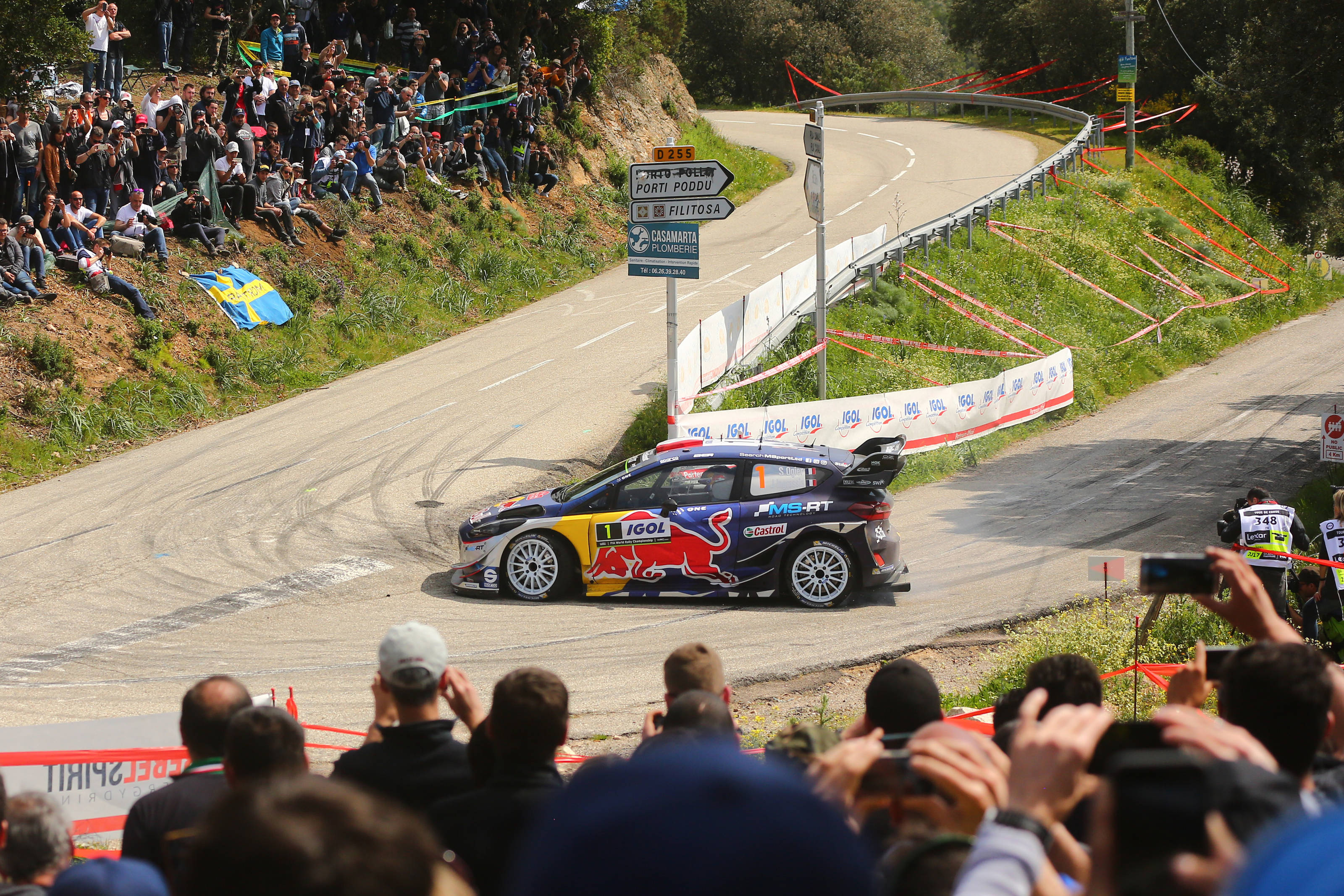 Ogier, leader du championnat (Photo @World / Red Bull Content Pool)