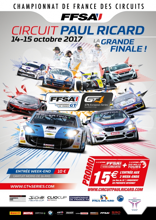 FFSAGT - GT4 Sud : Horaires du Paul Ricard