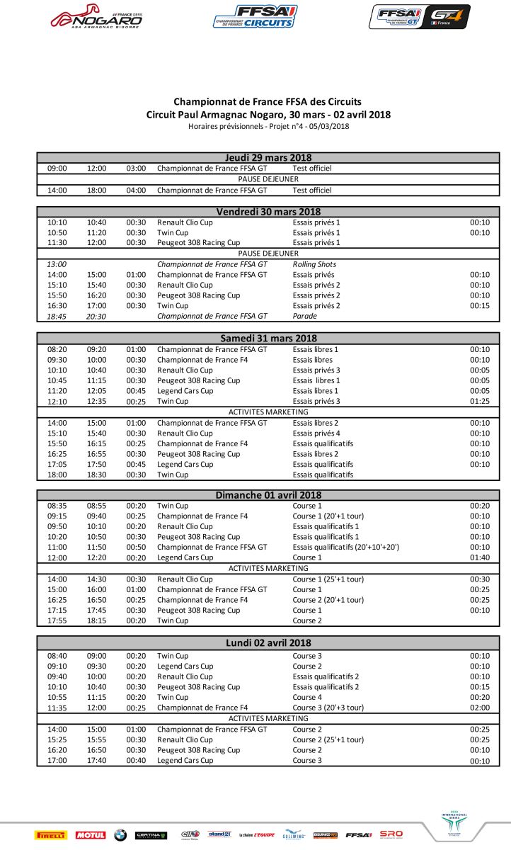 FFSA GT : Coupes de Pâques FFSA GT : Coupes de Pâques