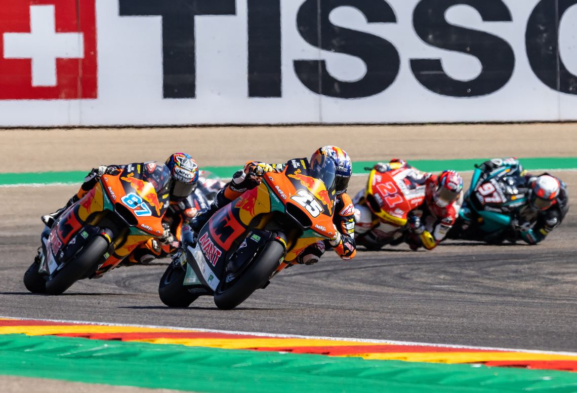 KTM Ajo toujours devant en Moto 2 (Rob Gray polarity photo) KTM Ajo toujours devant en Moto 2 (Rob Gray polarity photo)