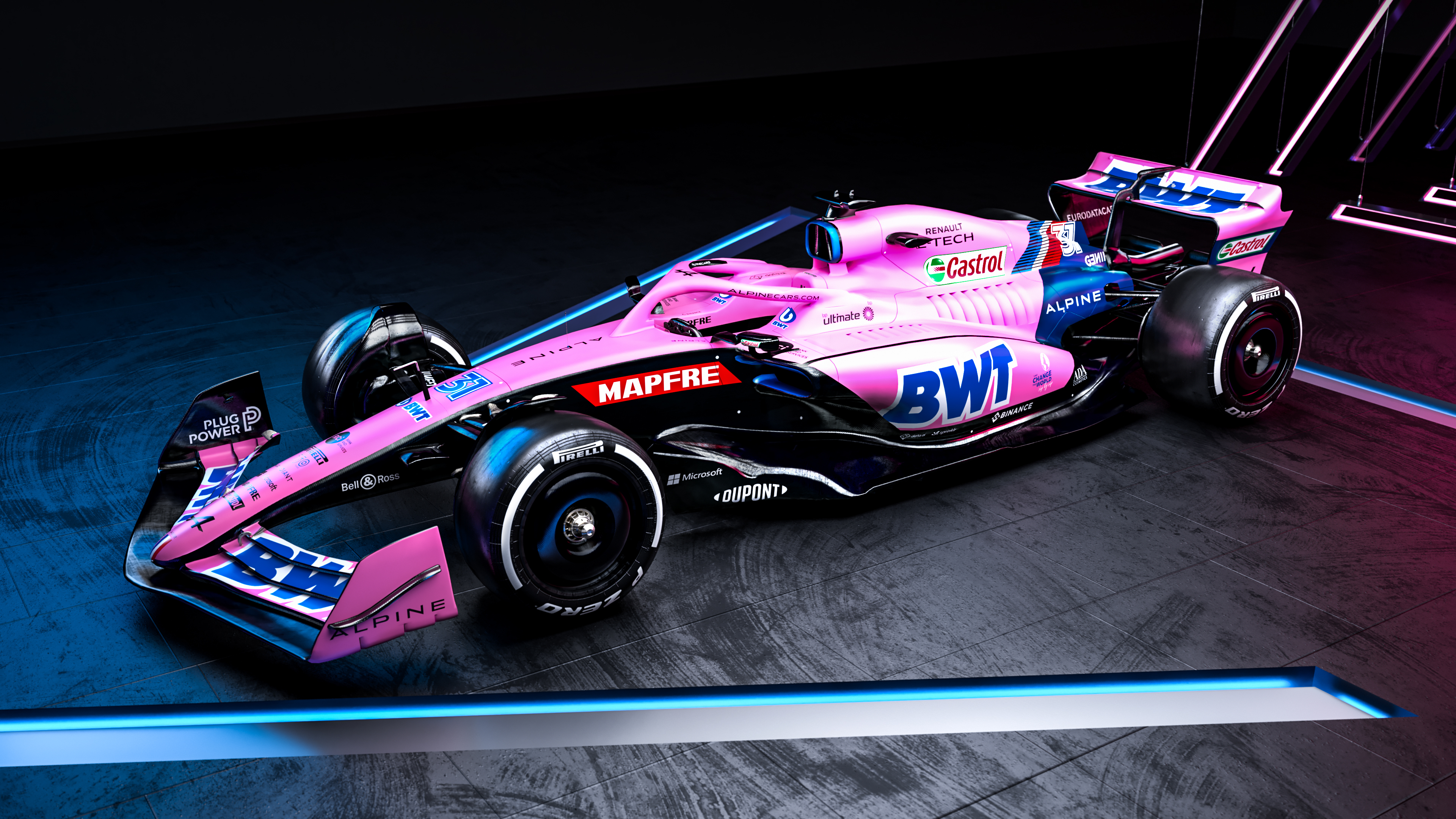 Un rose plus prédominant pour les deux premières courses © BWT Alpine F1 Team