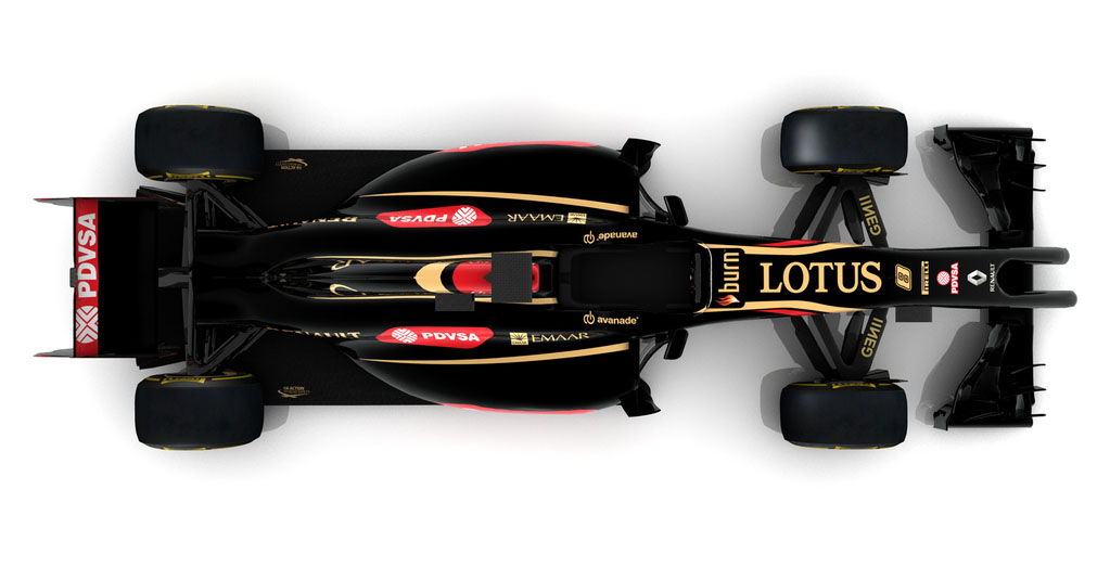 La Lotus E22 vue de haut : © Lotus F1 Team