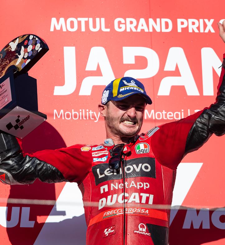 La joie du podium pour Miller La joie du podium pour Miller