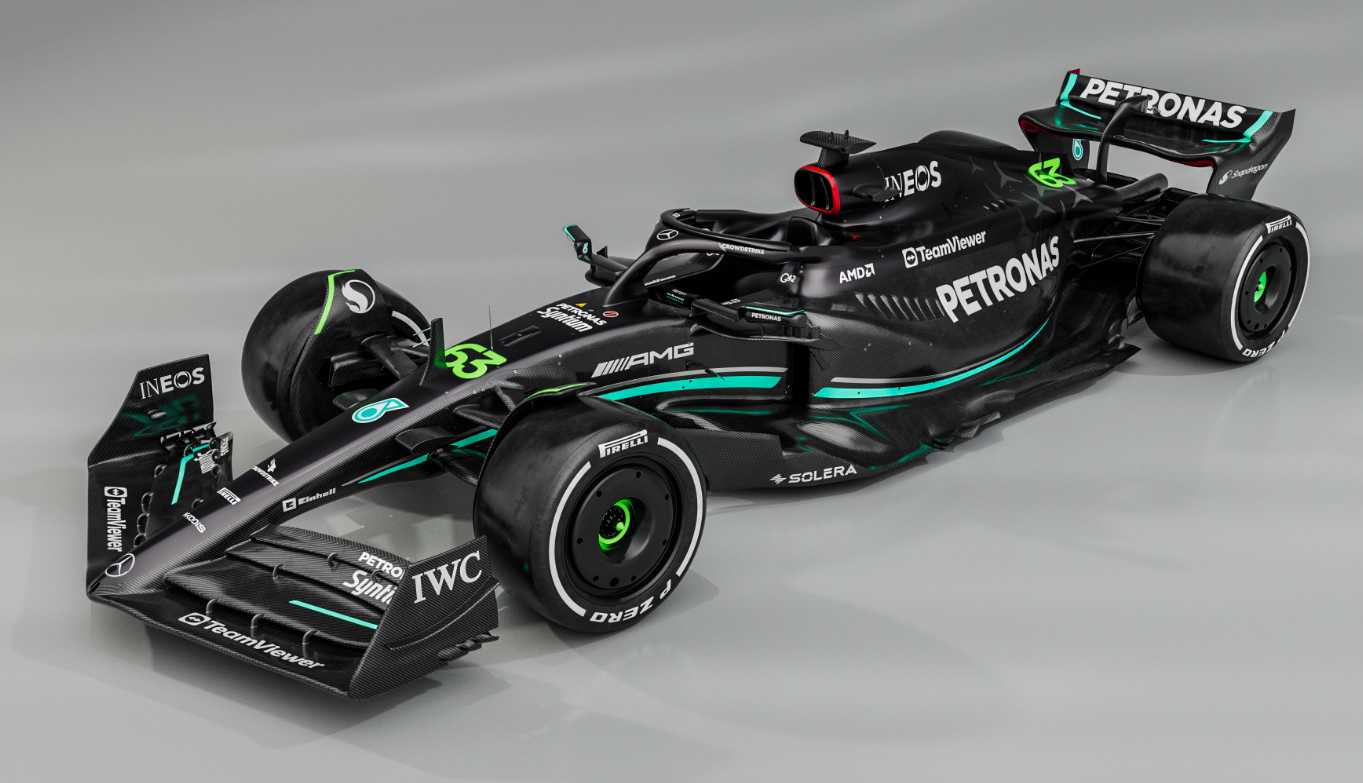 Une W14 qui retrouve une livrée noire © AMG Mercedes F1 Une W14 qui retrouve une livrée noire © AMG Mercedes F1