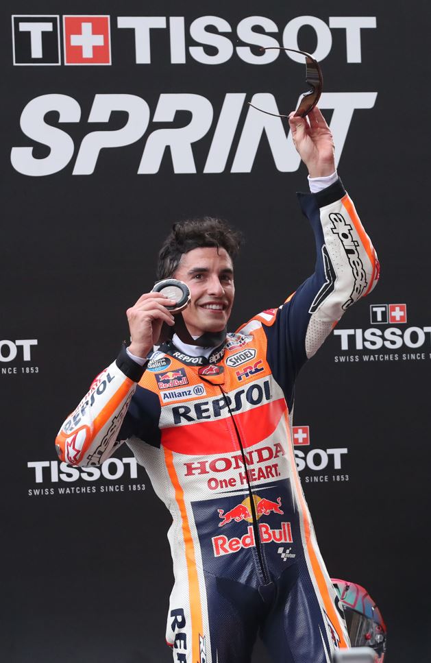 Une belle médaille pour Marc Marquez (Photo Gold and Goose)