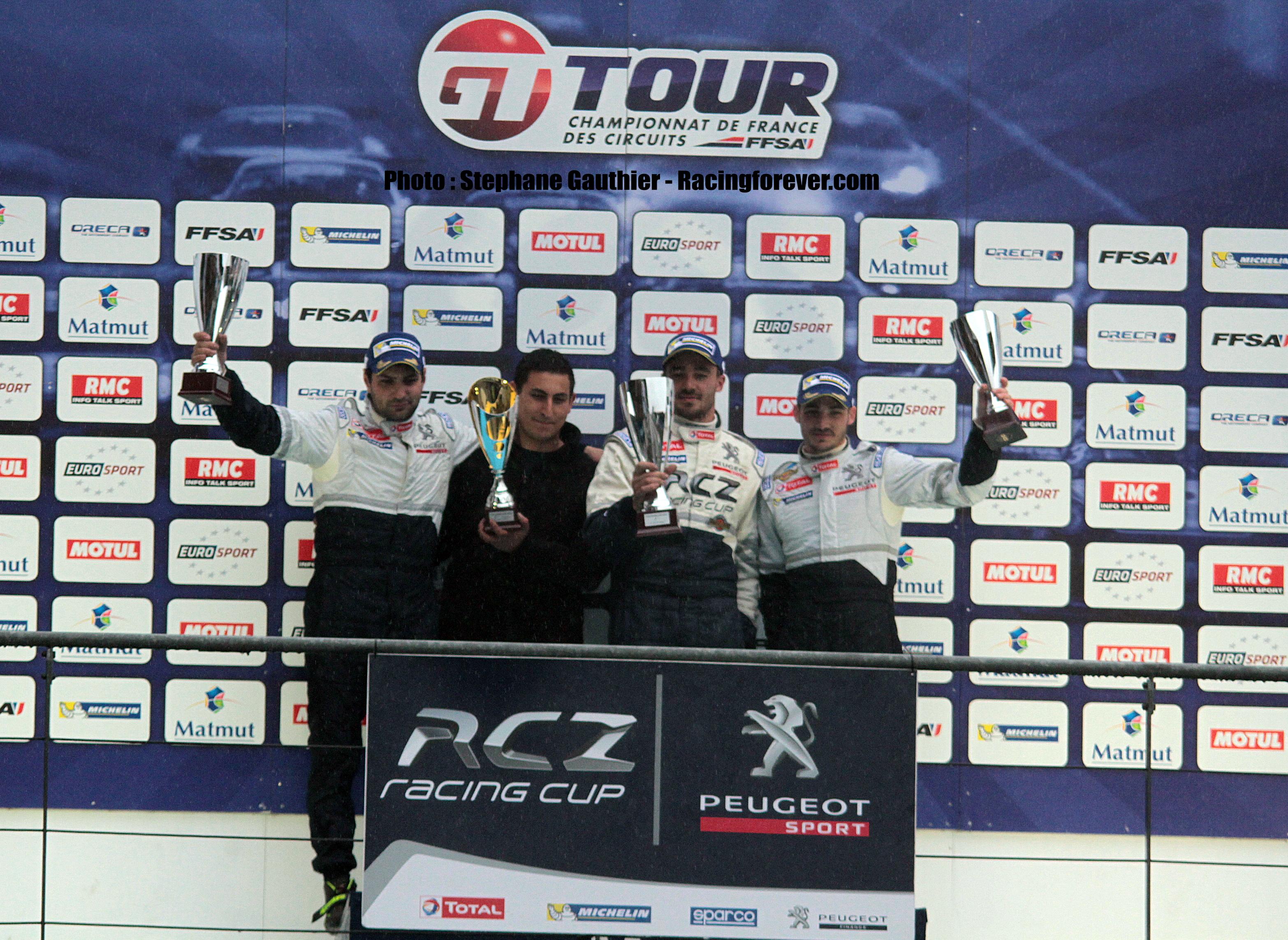 Le premier podium