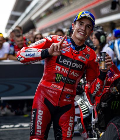 C'est rare mais Marc Marquez est battu (Photo Ducati)