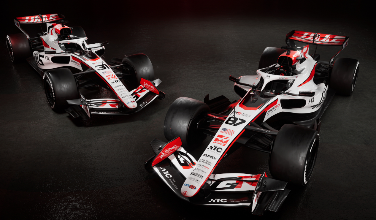 Mais des pneus arrières à l’avant © Haas F1 Team