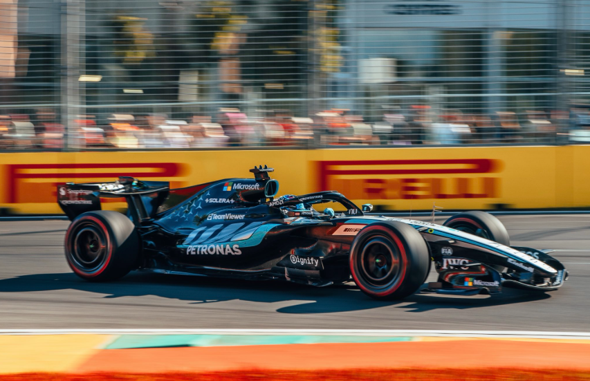 Russell a maîtrisé sa course © AMG Mercedes F1