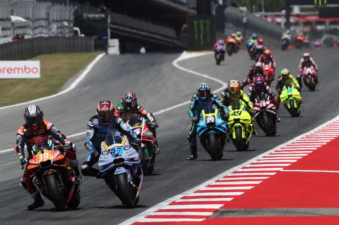 Depuis la pole, Acosta espérait faire la course en tête (Gold&Goose Redbull Content pool)