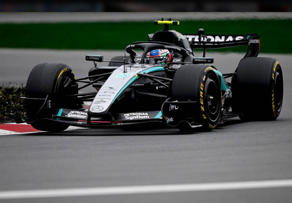 4 à la suite pour un Antonelli sur son nuage (Photo Mercedes)