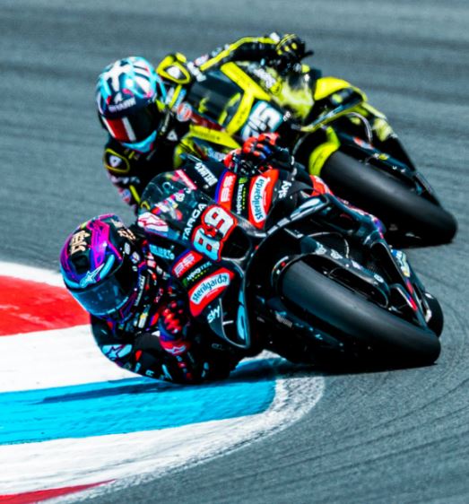 Martin n'a rien pu faire contre les pilotes du team satellite Aprilia