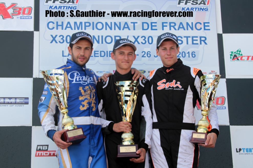 Bouvier champion de France au coté de Breysse et Fraïsse Bouvier champion de France au coté de Breysse et Fraïsse