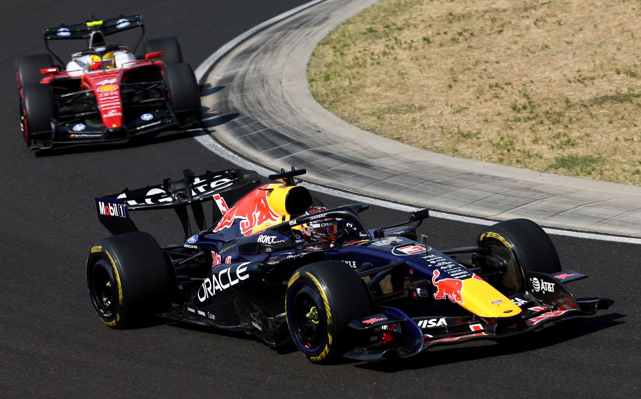 Max Verstappen a délivré de belles batailles pour prendre la 2e place finale (Getty Images Redbull Content pool)