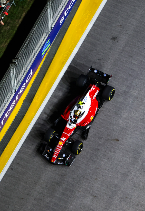 Déception pour Hamilton © Ferrari