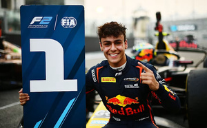FIA F2 : Abou Dabi, course sprint, victoire de Lindblad