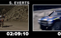 Défi : Quand la moto défie l'auto : Everts vs Sainz Défi : Quand la moto défie l'auto : Everts vs Sainz